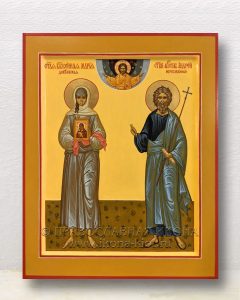 Икона «Мария Дивеевская и Андрей Первозванный» Нерюнгри